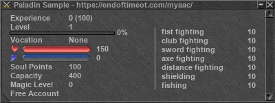 Signature for player Paladin Sample